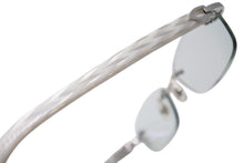 画像をギャラリービューアに読み込む, Cartier カルティエ リムレス メガネ フレーム 度入り 6239904 プラスチック メタル ホワイト シルバー金具 美品 中古 4c070612