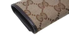 画像をギャラリービューアに読み込む, GUCCI グッチ 6連キーケース GGキャンバス 総柄 ベージュ ブラウン キャンバス レザー 127048 美品 中古 4c070615