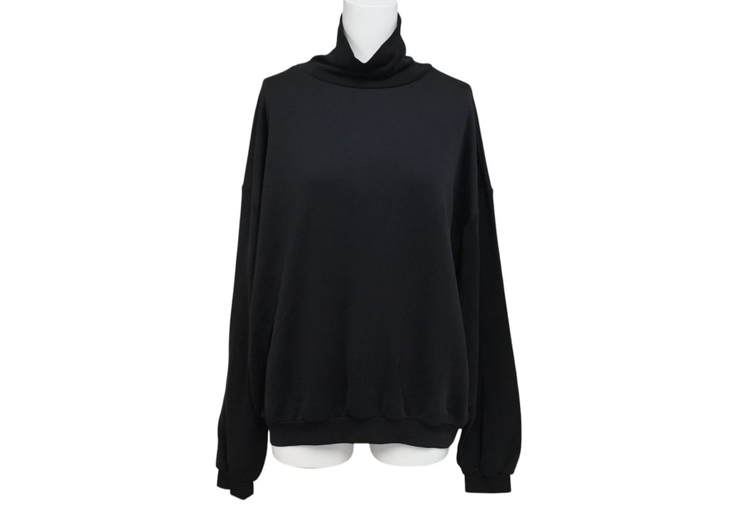 BALENCIAGA バレンシアガ スウェット タートルネック トップス TS10 492263 TXK31 ブラック サイズS 美品 中古 4c070627