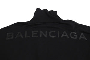 BALENCIAGA バレンシアガ スウェット タートルネック トップス TS10 492263 TXK31 ブラック サイズS 美品 中古 4c070627