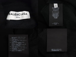 BALENCIAGA バレンシアガ スウェット タートルネック トップス TS10 492263 TXK31 ブラック サイズS 美品 中古 4c070627