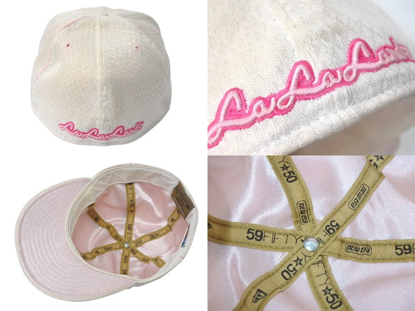 Very good condition NEW ERA New Era La La Land Cap 50th Anniversary Limited to 288 pieces worldwide Hat Pink Size 7 1/2 59.6cm Used 4c070630