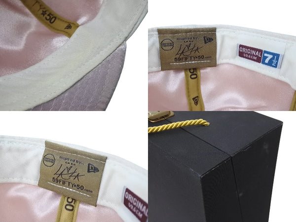Very good condition NEW ERA New Era La La Land Cap 50th Anniversary Limited to 288 pieces worldwide Hat Pink Size 7 1/2 59.6cm Used 4c070630