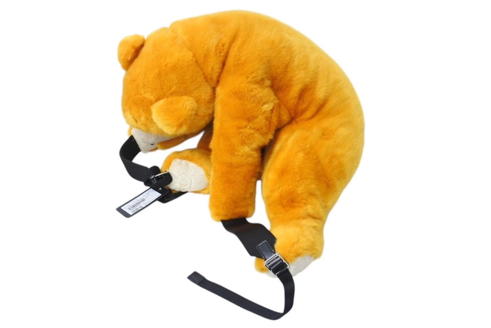 New and unused Dolce&GDolce &amp; Gabbana bear motif backpack, animal series, fur, orange, used, 4c070633