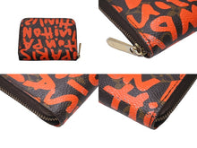 画像をギャラリービューアに読み込む, LOUIS VUITTON ルイヴィトン モノグラム グラフィティ ジッピーコインパース M93708 オレンジ コインケース PVC 美品 中古 4c070634