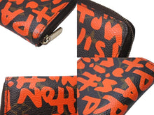 画像をギャラリービューアに読み込む, LOUIS VUITTON ルイヴィトン モノグラム グラフィティ ジッピーコインパース M93708 オレンジ コインケース PVC 美品 中古 4c070634