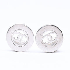 CHANEL シャネル VINTAGE ヴィンテージ ココマーク イヤリング 重量約14.24g 97A刻印 メタル シルバー 両耳用 美品 中古 4c070657