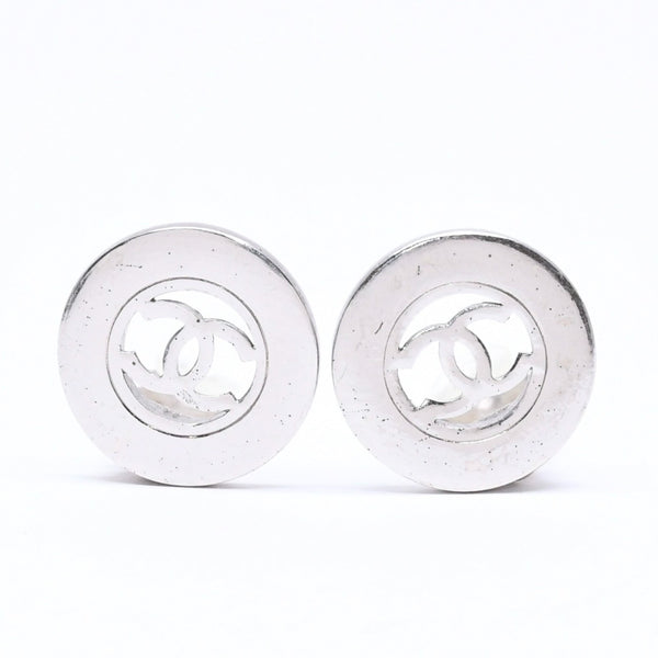 CHANEL シャネル VINTAGE ヴィンテージ ココマーク イヤリング 重量約14.24g 97A刻印 メタル シルバー 両耳用 美品 中古 4c070657