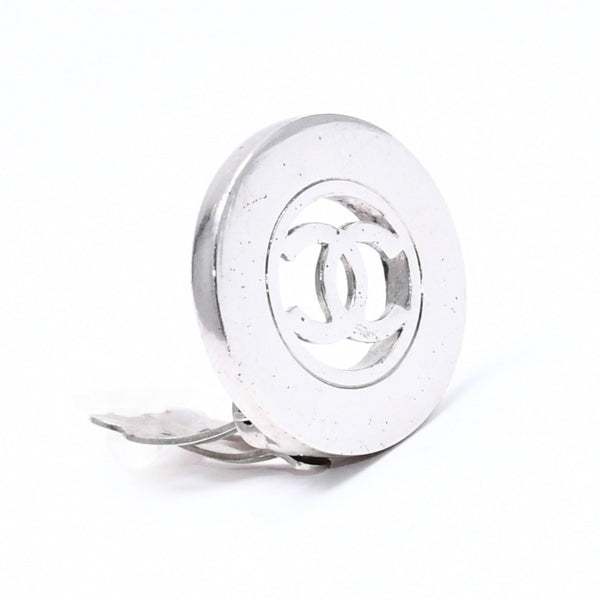 CHANEL シャネル VINTAGE ヴィンテージ ココマーク イヤリング 重量約14.24g 97A刻印 メタル シルバー 両耳用 美品 中古 4c070657