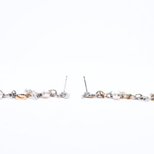 極美品 CHANEL シャネル ドロップピアス 重量約7g 06A刻印 ココマーク クローバー ハート フェイクパール 両耳用 中古 4c063063