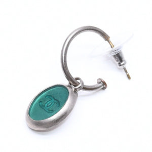 極美品 CHANEL シャネル ピアス イヤリング 重量約3.73g 99A刻印 グリーン 緑 ヴィンテージ 中古 4c069461