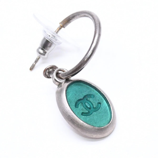 極美品 CHANEL シャネル ピアス イヤリング 重量約3.73g 99A刻印 グリーン 緑 ヴィンテージ 中古 4c069461