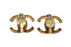 CHANEL シャネル ココマーク イヤリング 重量約10.0g ゴールド メタル VINTAGE ヴィンテージ 両耳用 美品 中古 4c070664
