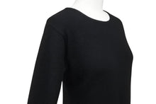 画像をギャラリービューアに読み込む, 新品未使用 ChromeHearts クロムハーツ ニット トップス クロスパッチ CHクロス カシミヤ レザー シルバー925 ブラック 中古 M 4c070686