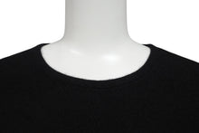 画像をギャラリービューアに読み込む, 新品未使用 ChromeHearts クロムハーツ ニット トップス クロスパッチ CHクロス カシミヤ レザー シルバー925 ブラック 中古 M 4c070686