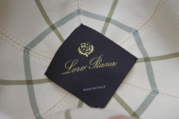 Loro Piana ロロ ピアーナ ニットキャップ ニット ビーニー ロゴアップリケ カシミア コットン イタリア製 ブラウン 美品 中古 4c070688