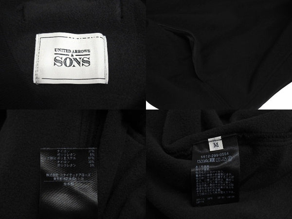 UNITED ARROWS &SONS by DAISUKE OBANA (United Arrows) Crew Neck Shirt, Size M, Black, Used, 4c070691