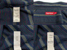 Load image into Gallery viewer, 新品未使用 Supreme シュプリーム Woven Stripe Shirt ウーブンストライプシャツ サイズ XL ネイビー 中古 4c070695