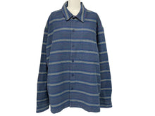 Load image into Gallery viewer, 新品未使用 Supreme シュプリーム Woven Stripe Shirt ウーブンストライプシャツ サイズ XL ネイビー 中古 4c070695