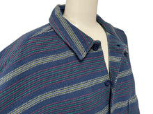 Load image into Gallery viewer, 新品未使用 Supreme シュプリーム Woven Stripe Shirt ウーブンストライプシャツ サイズ XL ネイビー 中古 4c070695