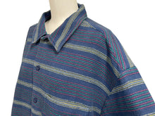 Load image into Gallery viewer, 新品未使用 Supreme シュプリーム Woven Stripe Shirt ウーブンストライプシャツ サイズ XL ネイビー 中古 4c070695