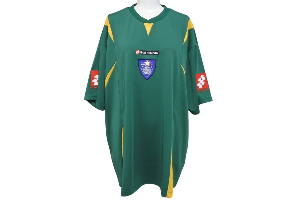新品未使用 Supreme シュプリーム Crest Soccer Jersey クレスト サッカー ジャージ サイズ L グリーン 中古 4c070696