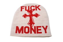 Load image into Gallery viewer, 新品未使用 Supreme シュプリーム FUCK MONEY BEANIE ファックマニービーニー ワンサイズ ベージュ レッド 中古 4c070697