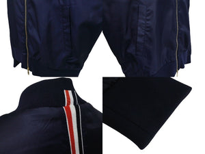 THOM BROWNE Track Jacket MJT171A-03215415 Size 2 Navy Polyester Good Condition Used 4c070725