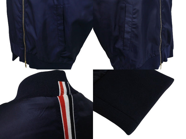 THOM BROWNE Track Jacket MJT171A-03215415 Size 2 Navy Polyester Good Condition Used 4c070725