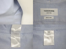 Load image into Gallery viewer, THOM BROWNE トムブラウン ロングスリーブ ニーレングスシャツドレス R/W/Bグログランプラケット オックスフォード 美品 中古 4c070729