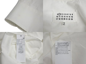 MAISON MARGIELA メゾンマルジェラ 22年製 シャツドレス S51DL0253 イタリア製 コットン ホワイト サイズXS 美品 中古 4c070730