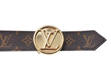 Load image into Gallery viewer, 極美品 LOUIS VUITTON ルイヴィトン モノグラム サンチュール ベルト リバーシブル ブラウン レッド PVC レザー M0055 サイズ30/32 中古 4c070752