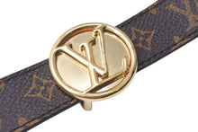 Load image into Gallery viewer, 極美品 LOUIS VUITTON ルイヴィトン モノグラム サンチュール ベルト リバーシブル ブラウン レッド PVC レザー M0055 サイズ30/32 中古 4c070752