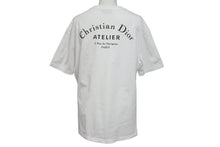 Load image into Gallery viewer, Christian Dior クリスチャンディオール アトリエ ロゴ プリント 半袖Ｔシャツ ホワイト ATELIER コットン 863J62110533 サイズXS 美品 中古 4c070753