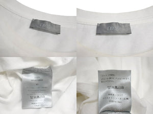 Christian Dior クリスチャンディオール アトリエ ロゴ プリント 半袖Ｔシャツ ホワイト ATELIER コットン 863J62110533 サイズXS 美品 中古 4c070753