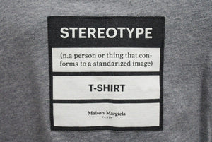 Maison Margiela メゾンマルジェラ Stereotype T shirts Tシャツ S50GC0609 S23594 サイズ 48 グレー 美品 中古 4c070761