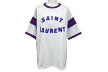 画像をギャラリービューアに読み込む, SAINT LAURENT サンローラン 半袖Tシャツ ブランドロゴ コットン ホワイト 689402 サイズS 美品 中古 4c070767