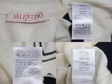 Load image into Gallery viewer, VALENTINO ヴァレンチノ ニット VLTN セーター 3B3KC48N83T ホワイト ネイビー サイズS 美品 中古 4c070773