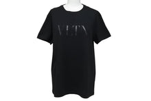 Load image into Gallery viewer, VALENTINO ヴァレンティノ vltnロゴ 半袖Tシャツ TV3MG10V3LE イタリア製 コットン ブラック サイズXS 美品 中古 4c070775