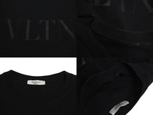 Load image into Gallery viewer, VALENTINO ヴァレンティノ vltnロゴ 半袖Tシャツ TV3MG10V3LE イタリア製 コットン ブラック サイズXS 美品 中古 4c070775