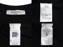 Load image into Gallery viewer, VALENTINO ヴァレンティノ vltnロゴ 半袖Tシャツ TV3MG10V3LE イタリア製 コットン ブラック サイズXS 美品 中古 4c070775