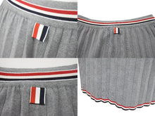 画像をギャラリービューアに読み込む, 極美品 THOM BROWNE トムブラウン 22SS プリーツ スカート FKK096A Y3009055 コットン グレー サイズ36 中古 4c070806