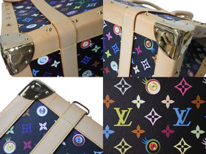 Like new LOUIS VUITTON × Takashi Murakami Louis Vuitton Handbag Sac d'Geantique M92056 Black Multi Used 4c070818