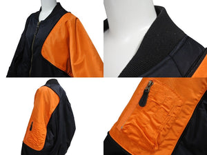 KAPITAL キャピタル SHAM BOMBER JACKET シャムボンバー ジャケット MA-1 K2110LJ070 ブラック オレンジ サイズ3 美品 中古 4c070824