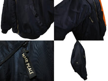 Load image into Gallery viewer, KAPITAL キャピタル SHAM BOMBER JACKET シャムボンバー ジャケット MA-1 K2110LJ070 ブラック オレンジ サイズ3 美品 中古 4c070824