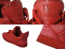 画像をギャラリービューアに読み込む, LOUIS VUITTON × KANYE WEST ルイヴィトン × カニエウエストドンズ スニーカー 靴 レッド サイズ8.5 中古 4c070826