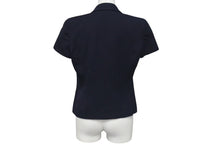 画像をギャラリービューアに読み込む, 極美品 CHANEL シャネル 96C クロップド ダブルブレストジャケット P06257V03888 ウール ネイビー サイズ36 中古 4c076237