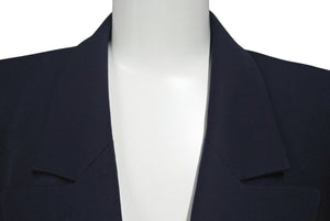 Very Good Condition CHANEL 96C Cropped Double Breasted Jacket P06257V03888 Wool Navy Size 36 Used 4c070827