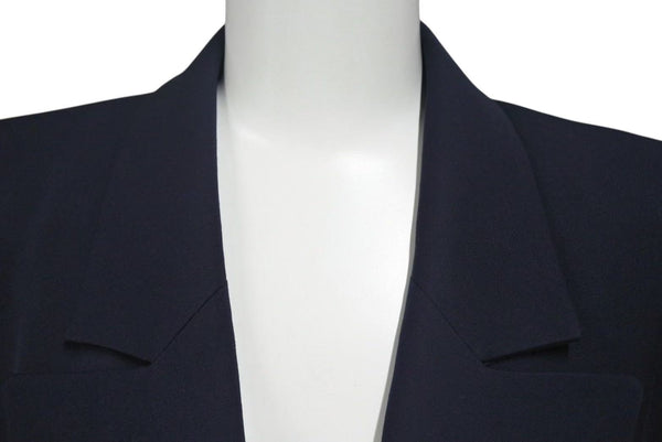 Very Good Condition CHANEL 96C Cropped Double Breasted Jacket P06257V03888 Wool Navy Size 36 Used 4c070827
