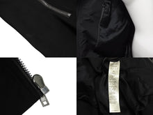 画像をギャラリービューアに読み込む, Rick Owens リックオウエンス BAUHAUS FLIGHT JACKET ボンバージャケット ポリエステル ブラック シルバー 42 美品 中古 4c070829